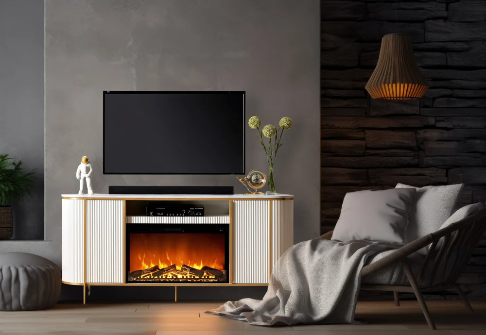 Electric Fireplace & TV Stand